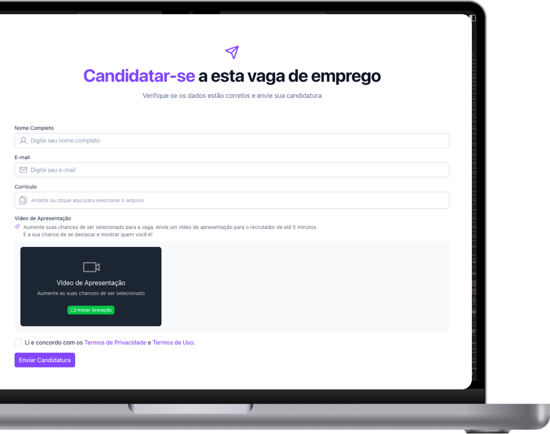Candidaturas simplificadas